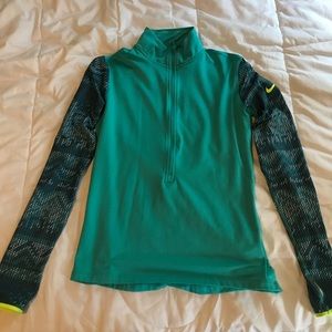 Nike 1/4 zip dri fit running long sleeve
